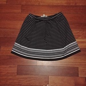 MAX STUDIO striped pleated mini skirt *like new*